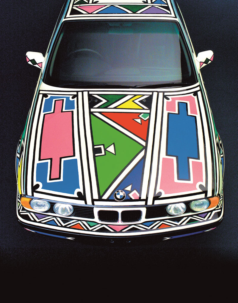 BMW Art Car 12 (1991), Esther Mahlangu. © The artist. Photo © BMW Group Archives