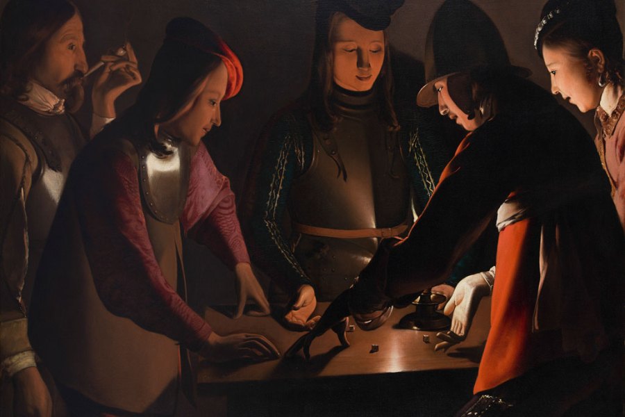 Dice Players (c. 1650–51), Georges de La Tour and Studio. © Preston Park Museum and Grounds