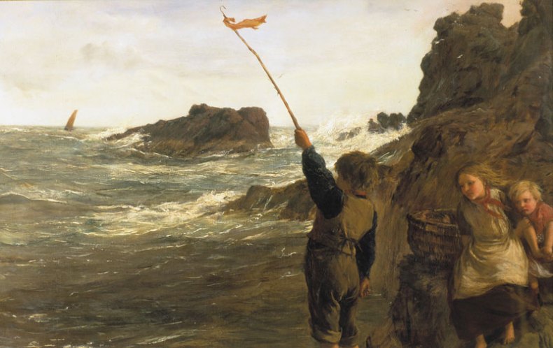 Caught by the Tide (1898), James Clarke Hook.