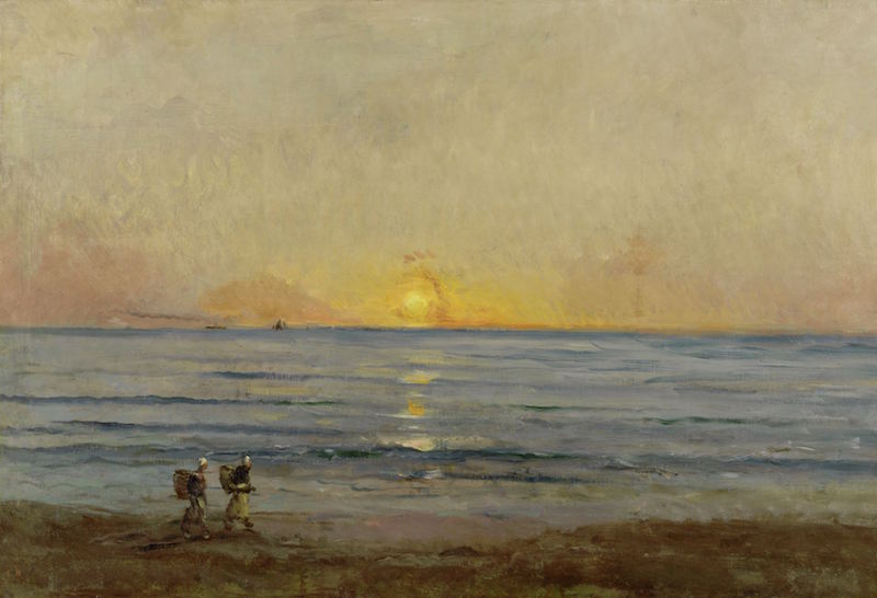 Sunset near Villerville (c. 1876), Charles François Daubigny