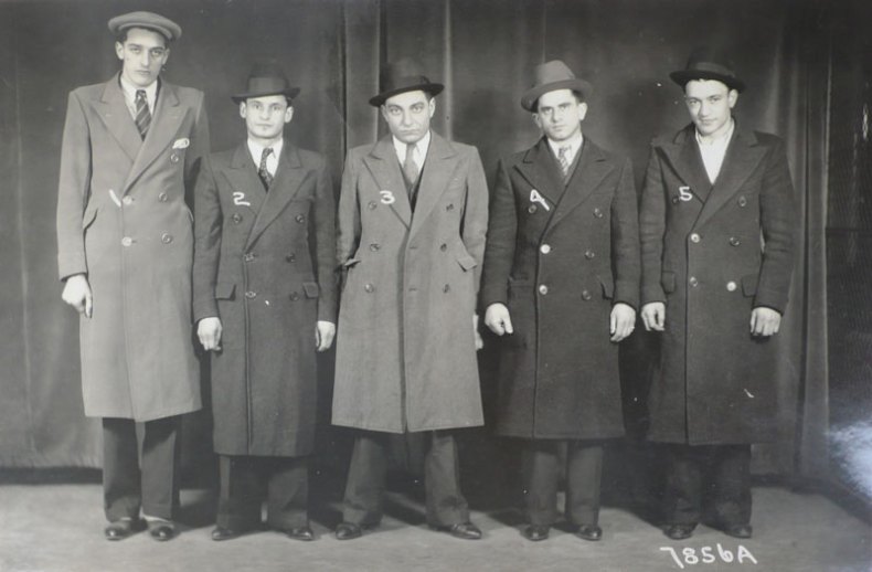 One of a pair of American Police Identity line-up photographs, 1/5/1933 (with and without hats). Unknown Photographer. Courtesy Michael Hoppen Gallery