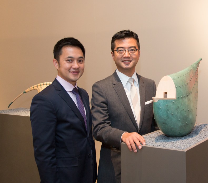 Fine Art Asia fair directors: Calvin Hui (left) and Andy Hei (right).