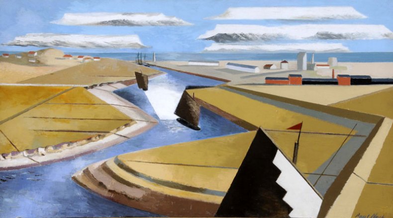 The Rye Marshes (1932), Paul Nash. Ferens Art Gallery. © Tate