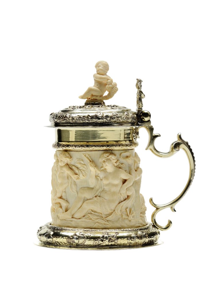 Court tankard (c. 1680), Berlin, Johann Jacob Staude. Kunstkammer Georg Laue at HIGHLIGHTS