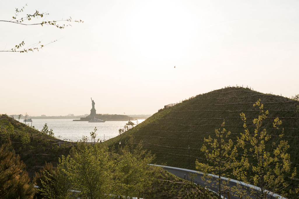 Liberty Monument, from the top of Slide Hill on Governors Island. Photo: Tim Schenck.