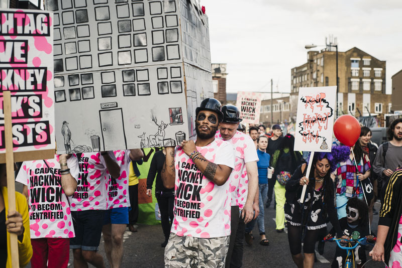 The artists fighting to save Hackney Wick. Photo: Elliot Sheppard