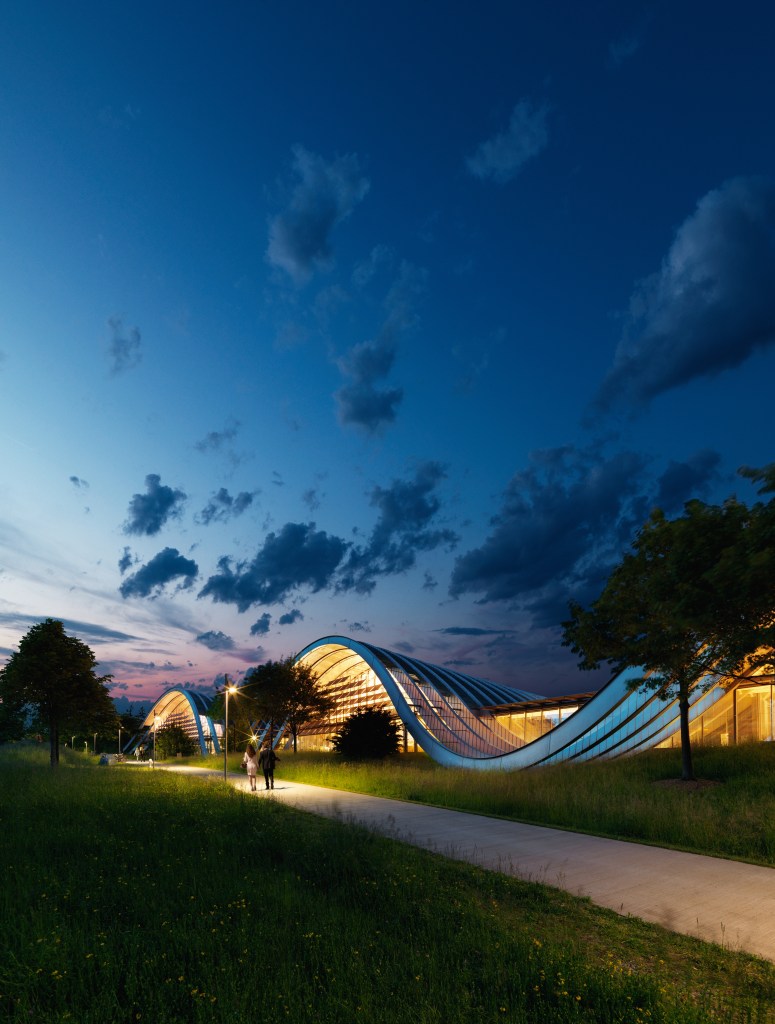 The Zentrum Paul Klee in Bern, designed by Renzo Piano and opened in 2005