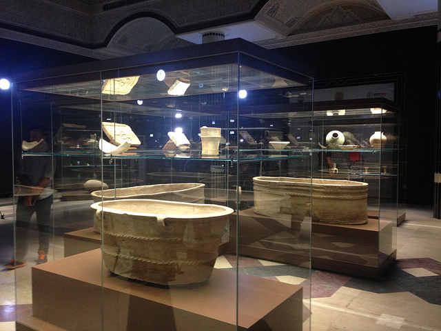 Inside the Basrah Museum. Photo: Eleanor Robson