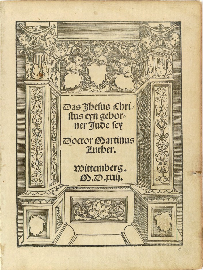 Title-page from That Jesus was Born a Jew