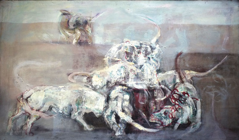 Fighting Dogs (c. 1956–60), Keith Cunningham