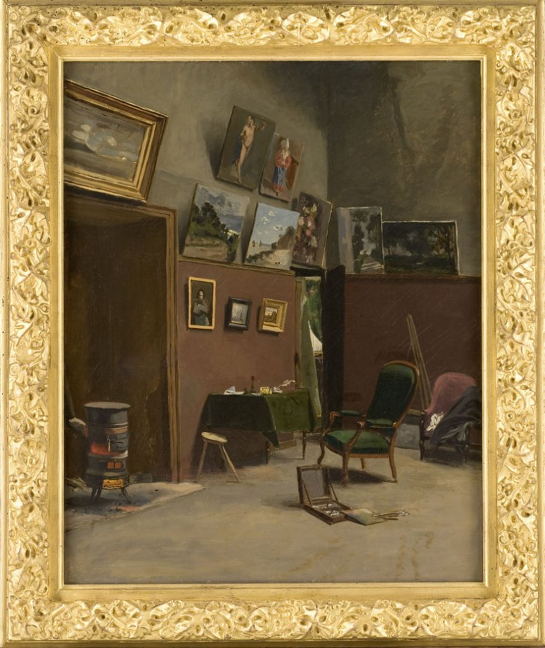 Atelier de la rue de Furstenberg (1865–66), Frédéric Bazille. Montpellier, Musée Fabre, Montpellier Méditerranée Métropole © Cliché Frédéric Jaulmes