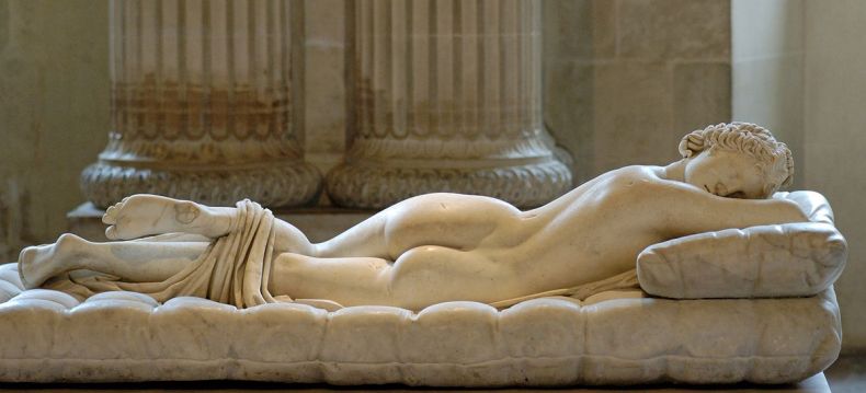 Sleeping Hermaphroditus (2nd century), Roman. Musée du Louvre.