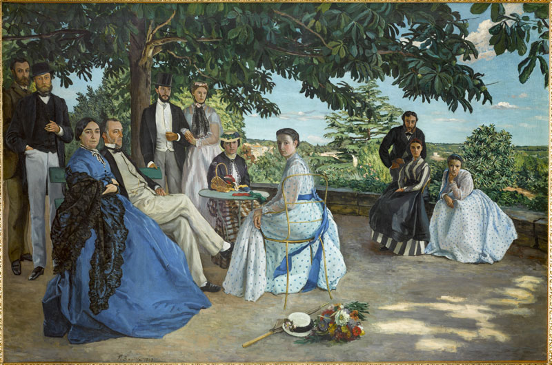 La Réunion de famille (1867), Frédéric Bazille. © Photo musée d’Orsay, Dist. RMN-Grand Palais / Patrice Schmidt