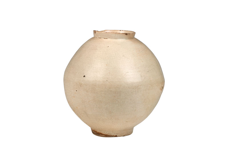 Moon jar (18th century; Korean, Joseon dynasty, 1392–1897)
