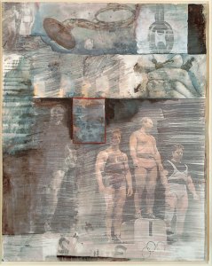 Dante Drawing (Canto XXXI) (1959–60), Robert Rauschenberg, solvent transfer on paper with pencil and gouache. Museum of Modern Art, New York