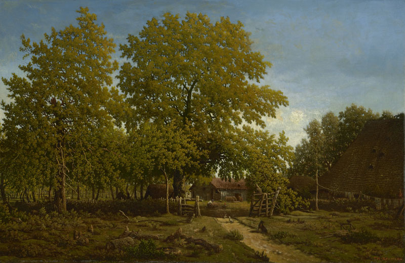 Farm in Les Landes (c. 1852-67), Théodore Rousseau. © Sterling and Francine Clark Art Institute, Williamstown, Massachusetts. Photo: Michael Agee