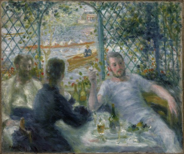The Rowers' Lunch (1875), Pierre-Auguste Renoir. The Art Institute of Chicago. 