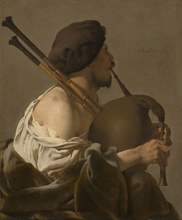 The Bagpipe Player, (1624), Ter Brugghen