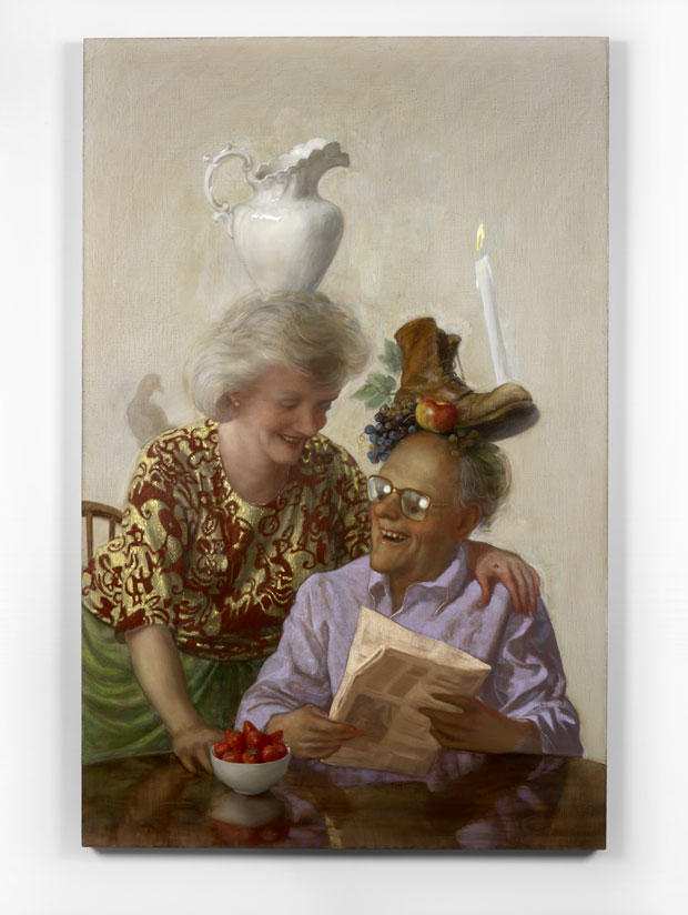 Newspaper Couple (2016), John Currin. © The artist. Courtesy Sadie Coles HQ, London