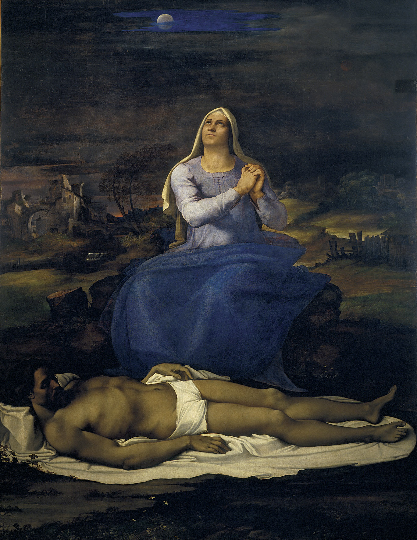 Lamentation over the Dead Christ ('Pietà') (c. 1512–16), Sebastiano del Piombo. Museo Civico, Viterbo