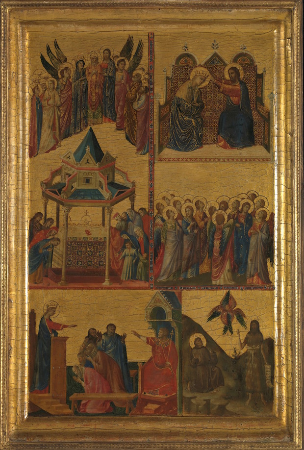 Scenes from the Lives of the Virgin and other Saints, (c. 1300-05), Giovanni da Rimini.