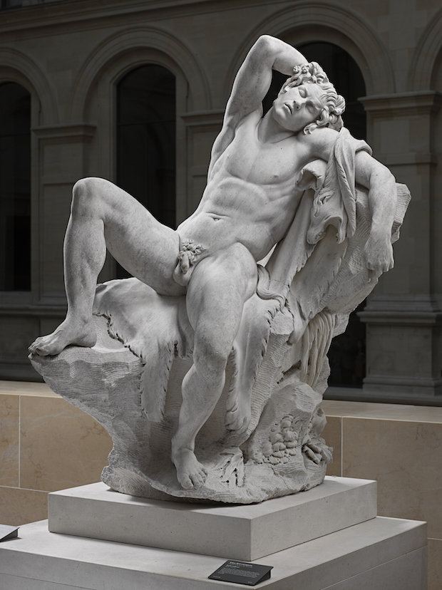 Faune endormi, dit aussi Faune Barberini (1726), Edme Bouchardon. Image © Musée du Louvre, dist. RMN-Grand Palais / Raphaël Chipault