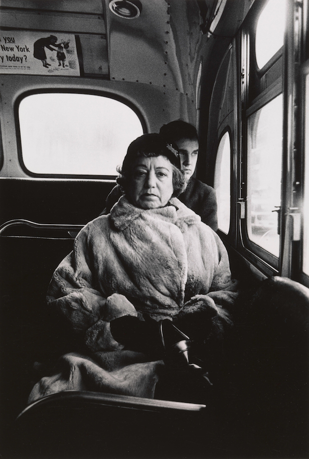 Lady on a bus, N.Y.C. 1957, Diane Arbus. Courtesy The Metropolitan Museum of Art, New York / copyright © The Estate of Diane Arbus, LLC