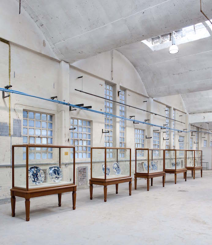 The 2011 British Ceramics Biennial in the China Hall at the Old Spode works. Photo: Joes Chester Fildes