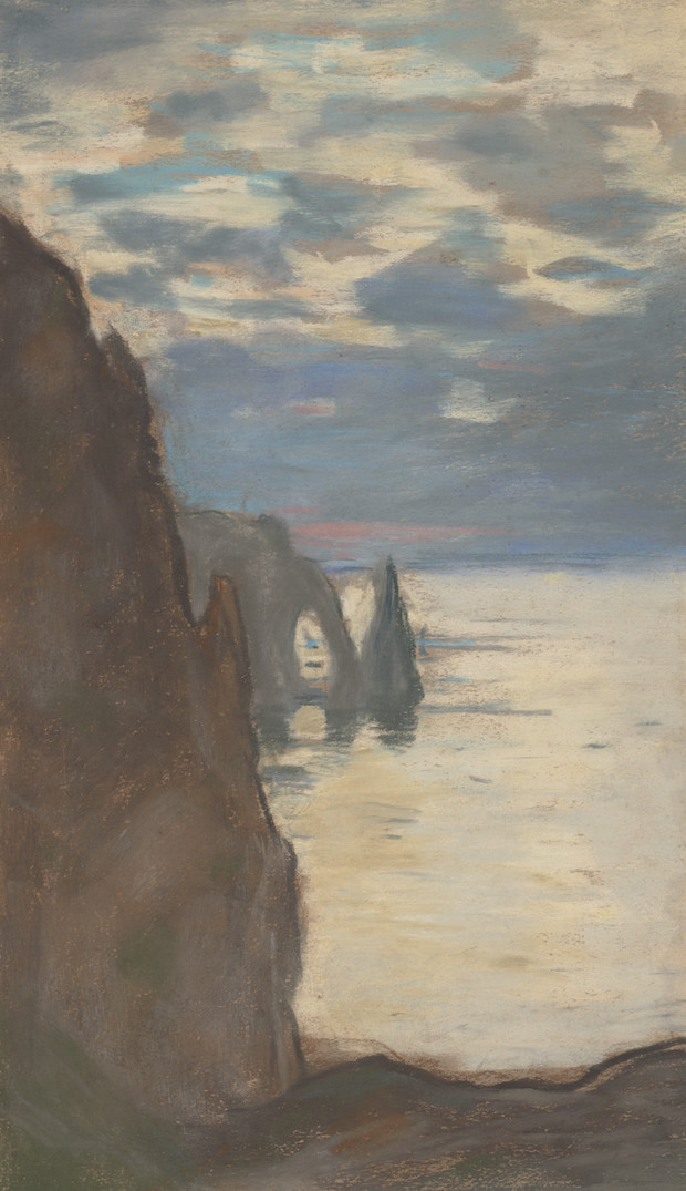 Etretat, L’Aigulle et La Porte d’Aval (c.1885), Claude Monet. Courtesy of the National Galleries Scotland