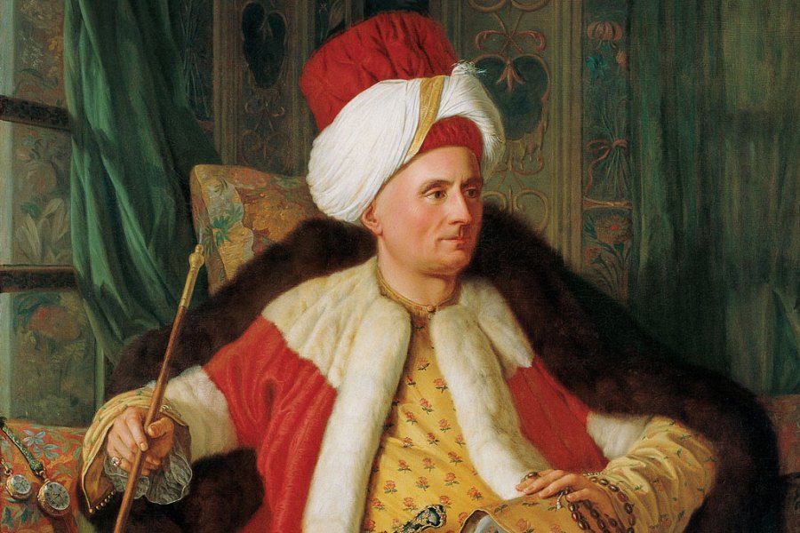 Portrait of Charles Gravier Count of Vergennes and French Ambassador, in Turkish Attire (detail; second half of the 18th century), Antoine de Favray