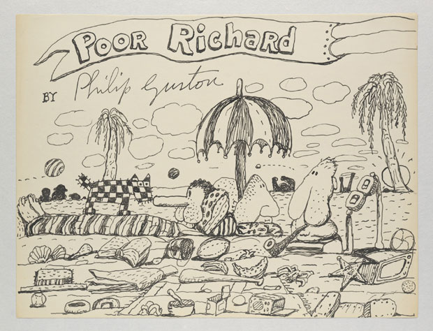 Untitled (Poor Richard) (1971), Philip Guston. Image © The Estate of Philip Guston. Courtesy Hauser & Wirth
