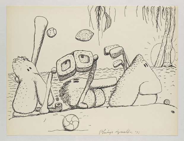 Untitled (Poor Richard) (1971), Philip Guston. Image © The Estate of Philip Guston. Courtesy Hauser & Wirth