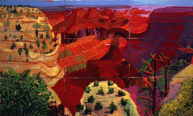 9 Canvas Study of the Grand Canyon (1998), David Hockney. © David Hockney / Photo Credit: Richard Schmidt
