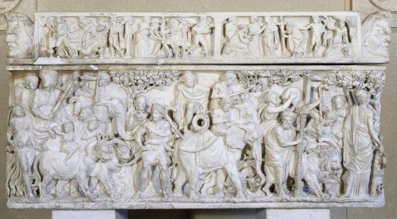 This 2nd-century AD sarcophagus showing the Triumph of Dionysos was acquired by Henry Walters in 1902, with the permission of the Italian government.