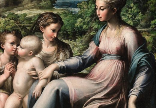 The Virgin and Child with Saint Mary Magdalen and the Infant Saint John the Baptist (c. 1535–40) Parmigianino.