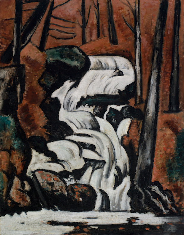 Smelt Brook Falls (1937), Marsden Hartley. Saint Louis Art Museum