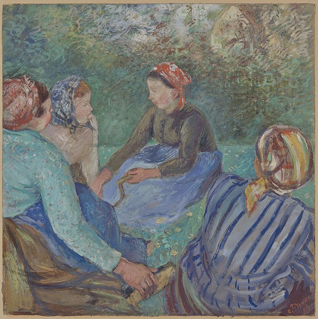 Paysannes au repos (1883), Camille Pissarro. Christie's Images Ltd. (€800,000–€1.2m)