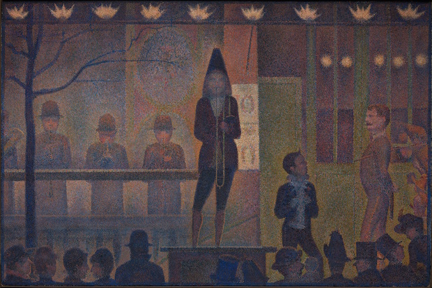 Circus Sideshow (Parade de cirque) (1887-88), Georges Seurat. The Metropolitan Museum of Art, New York