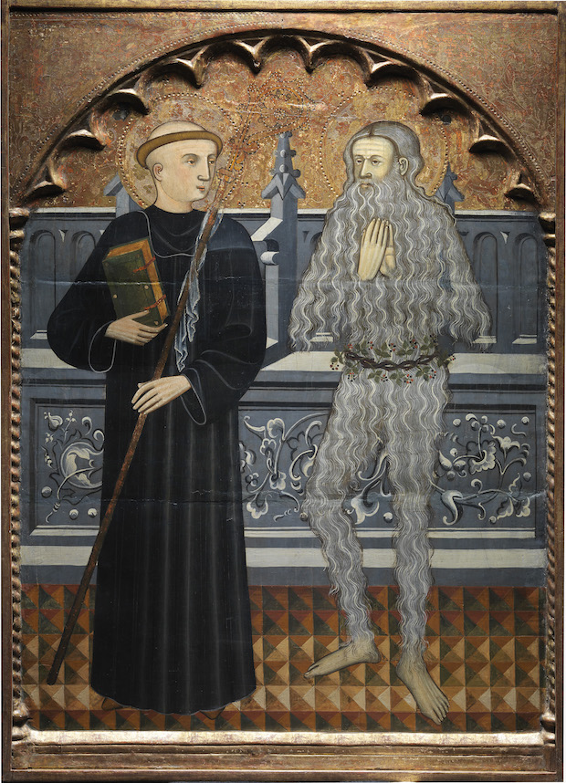 Saints Benedict and Onuphrius (c. 1410), attributed to Pere Vall. Photo courtesy of Sam Fogg, London