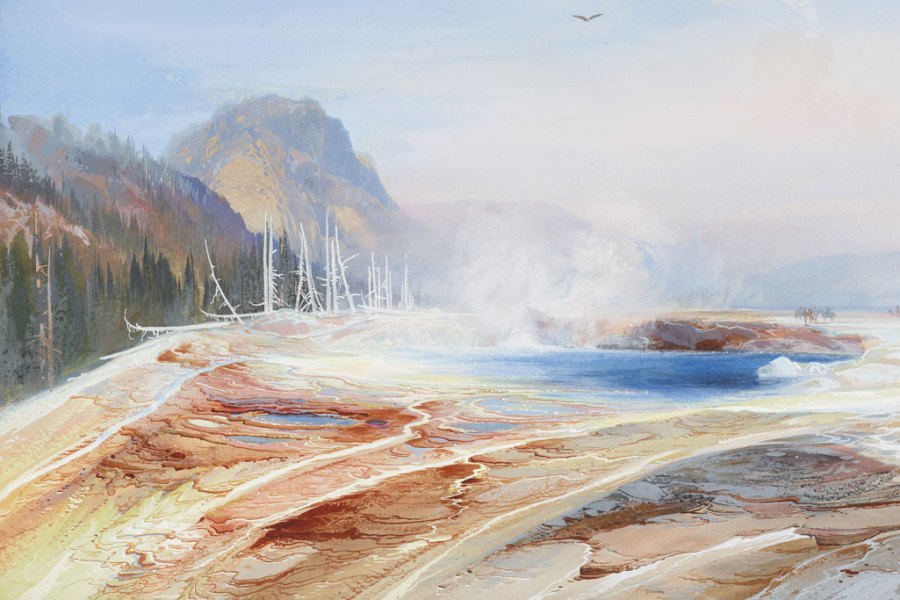 Big Springs in Yellowstone Park (1872), Thomas Moran. Courtesy of the Philadelphia Museum of Art
