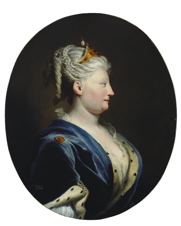Queen Caroline of Ansbach (c. 1735), Joseph Highmore. Royal Collection Trust, UK, © Her Majesty Queen Elizabeth II 2016