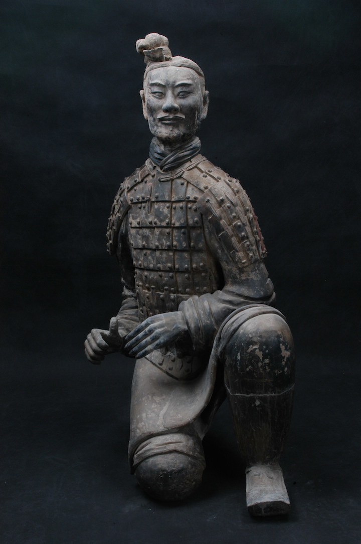 Kneeling Archer from the Qin Dynasty (221–206 BC), excavated in 1977. Photo: Courtesy Qin Shihuangdi Mausoleum Site Museum Lintong