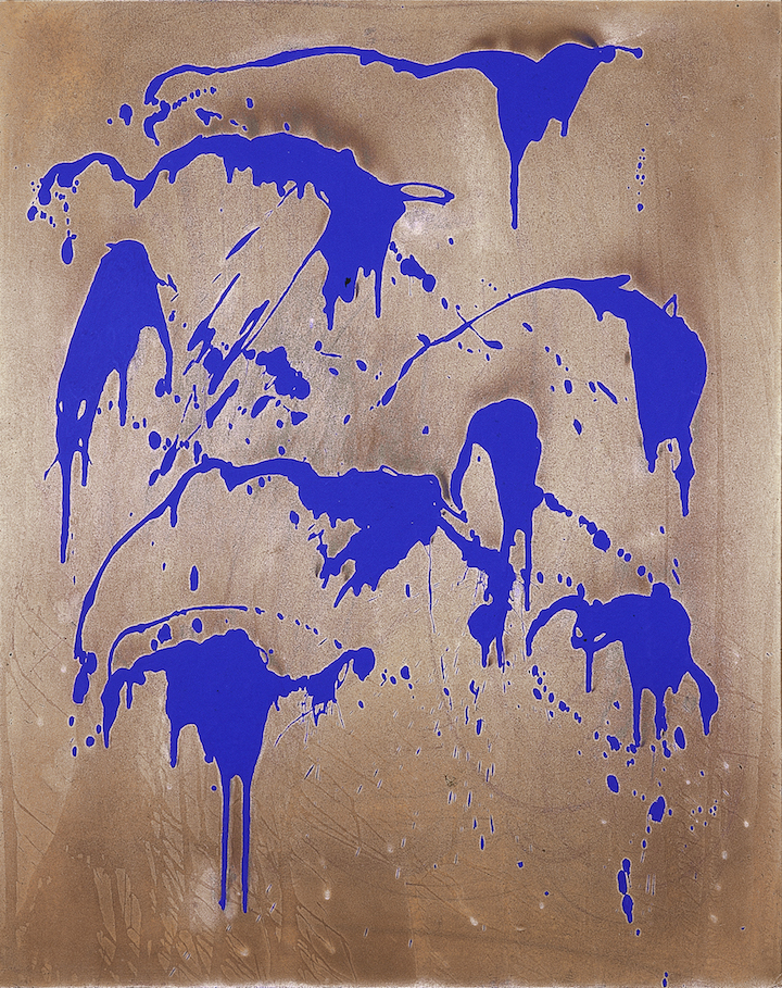 Untitled Color Fire Painting, (FC 28) (1962), Yves Klein. © Yves Klein, ADAGP, Paris / SABAM, Bruxelles, 2017