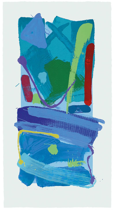 Blue Crayola (2016), Anthony Frost. Advanced Graphics London at the London Original Print Fair