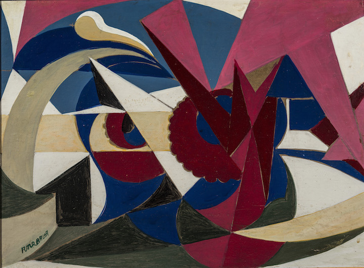Lines of Force of an Enamelled Landscape (1917–18), Giacomo Balla. Courtesy The Biagiotti Cigna Collection