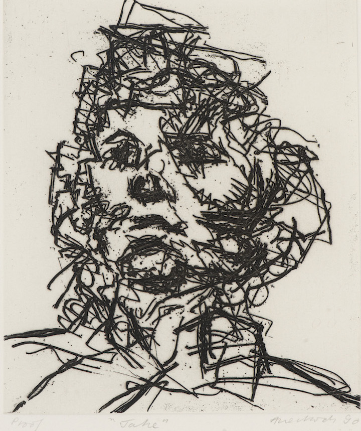 Jake (1990), Frank Auerbach. © The Artist/ Marlborough Gallery
