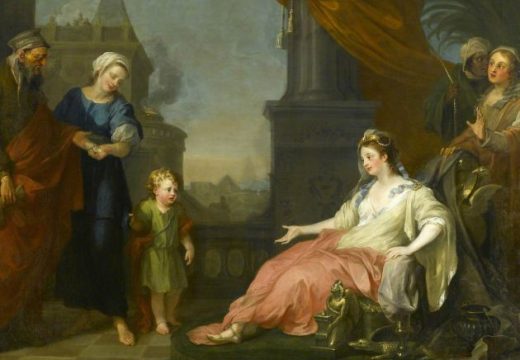 Moses Brought Before Pharoah's Daughter, , (1746), William Hogarth, The Foundling Museum