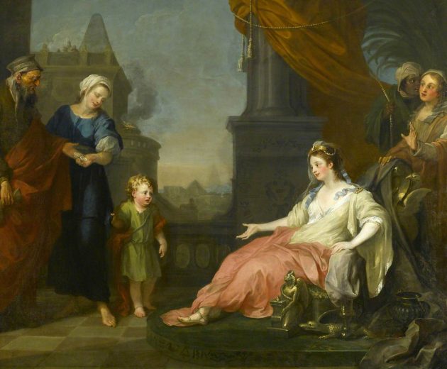 Moses Brought Before Pharoah's Daughter, , (1746), William Hogarth, The Foundling Museum