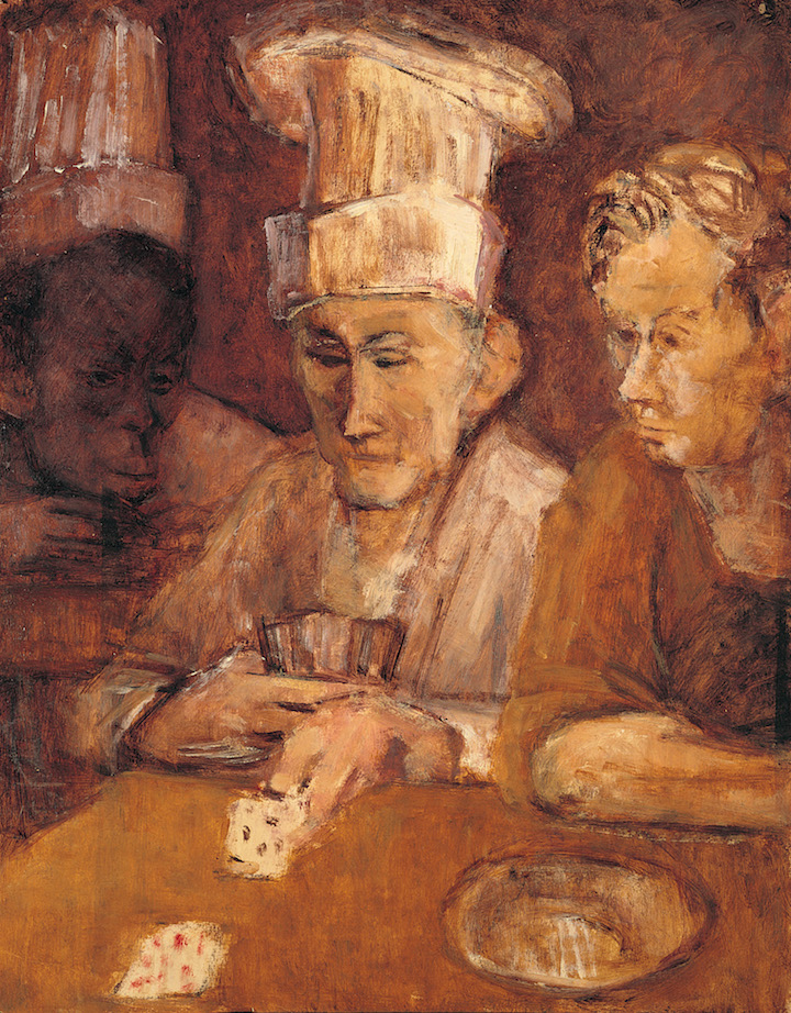 Card Players (c. 1951–56), Eva Frankfurther. © The Estate of Eva Frankfurther