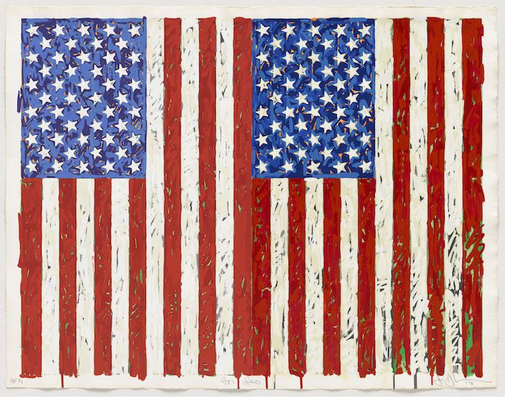 Flags I (1973), Jasper Johns. © Jasper Johns/VAGA, New York/DACS, London 2016. © Tom Powel Imaging.